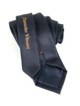 SEMANTICA 3-Fold Tie in Dark Blue Durantes Vincunt silk gauze